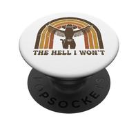 The Hell I Won'T Funny Cowgirl Country Western Rodeos Retro PopSockets PopGrip Adhesivo