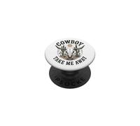 The Hell I Won'T Funny Cowgirl Country Western Rodeos Retro PopSockets PopGrip Adhesivo