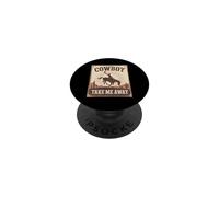 The Hell I Won'T Funny Cowgirl Country Western Rodeos Retro PopSockets PopGrip Adhesivo