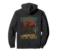 The Hell I Won'T Funny Cowgirl Country Western Rodeos Retro Sudadera con Capucha