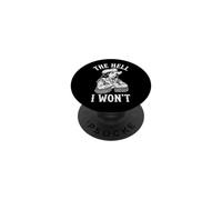 The Hell I Won'T - Música Country Divertida Western Women Cowgirl PopSockets PopGrip Adhesivo