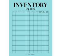 THE HERMIT Inventory Log Book: A Simple Way To Track Stock, Supplies & Equipment | 8.5" x 11" | 111 Pages for Home or Small Business Use ( teal)
