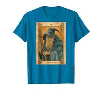 The Hermit Tarot Card Gothic Halloween Grim Reaper Design Camiseta