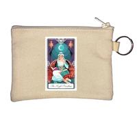 The High Priestess Tarot Card Art Logo Llavero Monedero Beige, beige, Talla única