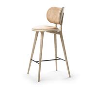 The High Taburete de Bar con Respaldo Mate Lacado Mate 74 cm