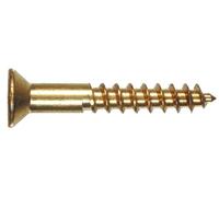 The Hillman Group 2723 8 x 1-1/2 pulgadas tornillo plano de latón Phillips para madera, paquete de 20