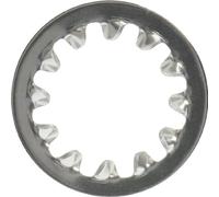 The Hillman Group 43791 - Arandela de acero inoxidable con cerradura de dientes (número 6, 70 unidades)