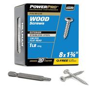 The Hillman Group 48620 LB - Tornillo de salida de acero inoxidable (8 x 1,75)