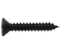 The Hillman Group 851974 - Tornillo plano de madera (12 x 1 x 1/4", acabado en negro)