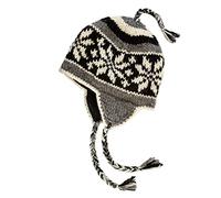 The Himalayan Goddess Estilo clásico y Ajuste Gorro para Clima frío, Schwarz, Weiß, Grau, L Unisex Adulto