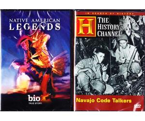 The History Channel : Navajo Code Talkers , Native American Legends : Indian Heroes 2 Pack Collection