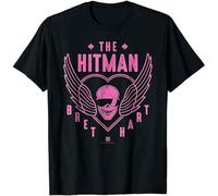 The Hitman Bret Hart 1 Color Skull T-Shirt Funny Vintage Gift Men Black XL