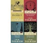 The Hobbit & The Lord of the Rings 4 Books Collection Set By J.R.R. Tolkien (The Fellowship of the Ring, The Two Towers, The Return of the King)