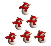 The Holiday Collection by Dress It Up Buttons and Embellishments - 6 piezas - Muñeco de nieve con bufanda roja