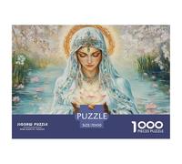 The Holy Mother of The Water-Lotus Flower Puzzle De Madera Impermeable DIY Puzzle De 1000 Piezas para Adultos Imposible Rompecabezas para Adultos Juegos De Puzzle Desafiantes