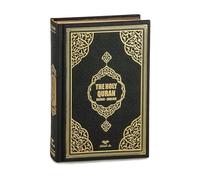 The Holy Quran: English Translation of The Noble Qur'an | English Translate Thermo Leather Covered Quran | Quran Size: 9.4*6.7 İnch / 24*17 cm | (Black, Quran)