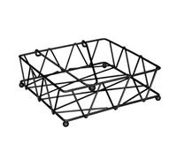 The Home Deco Factory ka2476 Puerta servilletas, Metal, Negro, Talla única