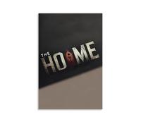 The Home - Póster de película de terror y misterio y sátira, arte de pared, lienzo estético, póster vintage de música y películas, pintura decorativa para sala de estar, dormitorio, 40 x 60 cm, estilo