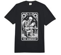 The Homebody Tarot Card Indoorsy Skeleton Introvertido Comfort Colors Adult Heavyweight T-Shirt