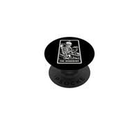 The Homebody Tarot Card Indoorsy Skeleton Introvertido PopSockets PopGrip Adhesivo