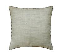 The HomeCentric Decorativo Gris Amortiguar, 50 x 50 cm Yute Cojin Encaje y Marroquí, Funda de Cojín con, Sólido Cojin, Contemporáneo Amortiguar-Jutish Grey