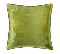 The HomeCentric Lima Verde Fundas para Cojines, Color Solido Cuerda con Cuentas Funda De Almohada, 40x40 cm Fundas para Cojines Decorativa, Terciopelo Funda De Almohada, Contemporaneo - Green Lime