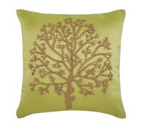 The HomeCentric Manzana Verde Cubierta De Almohadas, Contemporaneo Fundas De Cojines, 30x30 cm Lanzar Fundas De Almohada, Arte de la Seda Metalica con Cuentas arbol Cubierta - Tree of Life