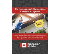 The Homeowners Maintenance Checklist & Logbook - Canadian Edition - 5 Year Pack