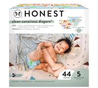 The Honest Company Pañales diurnos para pieles sensibles, hipoalergénicos, sin fragancia, impresiones de edición limitada Spring '25, caja club, talla 5 (27+ libras), 44 unidades