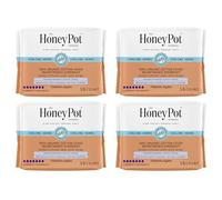 The Honey Pot Company - 64 unidades - Almohadillas de hierbas para mujer - Almohadillas orgánicas para incontinencia nocturna con alas - Infundidas con aceites esenciales para efecto refrescante -