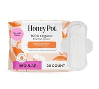 The Honey Pot Company, Almohadillas no herbales con alas, Orgánico Regular, 20 unidades