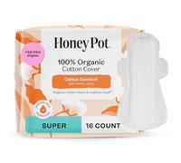 The Honey Pot Company, Almohadillas sin hierbas con alas, Organic Super, 16 unidades