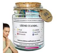 The Hope Bible Verse Jar, Léame cuando los frascos de versículos bíblicos expresan emociones y sentimientos - Frascos de oración de vidrio con versos coloridos, tarjetas de oración, regalo cristiano