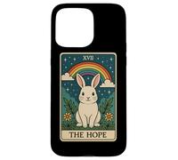 The Hope Bunny Tarot - Orgullo minimalista LGBTQ+ Carcasa para iPhone 15 Pro Max