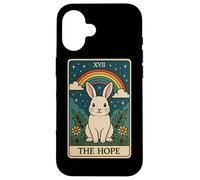 The Hope Bunny Tarot - Orgullo minimalista LGBTQ+ Carcasa para iPhone 16