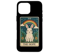 The Hope Bunny Tarot - Orgullo minimalista LGBTQ+ Carcasa para iPhone 16 Pro Max
