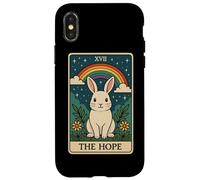 The Hope Bunny Tarot - Orgullo minimalista LGBTQ+ Carcasa para iPhone X/XS