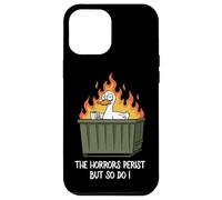 The Horrors Persist But So Do I Dumpster Funny Duck Lover Carcasa para iPhone 12 Pro MAX