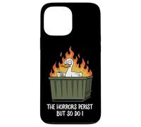 The Horrors Persist But So Do I Dumpster Funny Duck Lover Carcasa para iPhone 13 Pro MAX