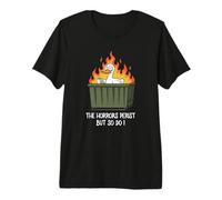 The Horrors Persist But So Do I Dumpster Girls Duck Lover Camiseta Premium