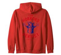 The Horrors Persist But So Do I Rata Azul Humor Oscuro Sudadera con Capucha