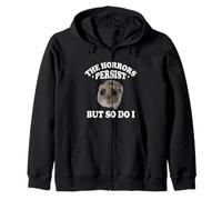 The Horrors Persist But So Do I Sad Hamster Meme Lover Sudadera con Capucha