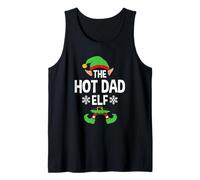 The Hot Dad Elf Party Family Group Matching Father X-Mas Camiseta sin Mangas