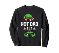 The Hot Dad Elf Party Family Group Matching Father X-Mas Sudadera