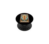 The Hot Dog Tarot Card Salchicha De Frankfurt Barbacoa PopSockets PopGrip Adhesivo