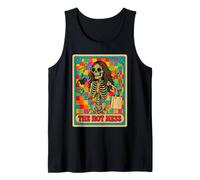The Hot Mess Retro Esqueleto Cuadros Humor Arte Camiseta sin Mangas