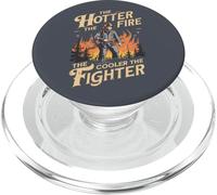 The Hot The Fire The Cooler The Fighter Cita Bombero PopSockets PopGrip para MagSafe
