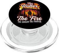The Hot The Fire The Cooler The Fighter Cita Bombero PopSockets PopGrip para MagSafe