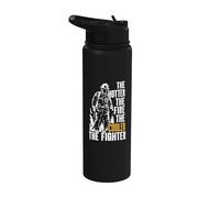 The Hot The Fire The Cooler The Fighter Cita Bombero Stainless Steel Insulated Water Bottle
