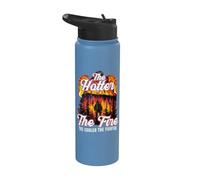 The Hot The Fire The Cooler The Fighter Cita Bombero Stainless Steel Insulated Water Bottle